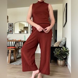 NWT Nine West Two Piece Sweater Set - Burnt Orange